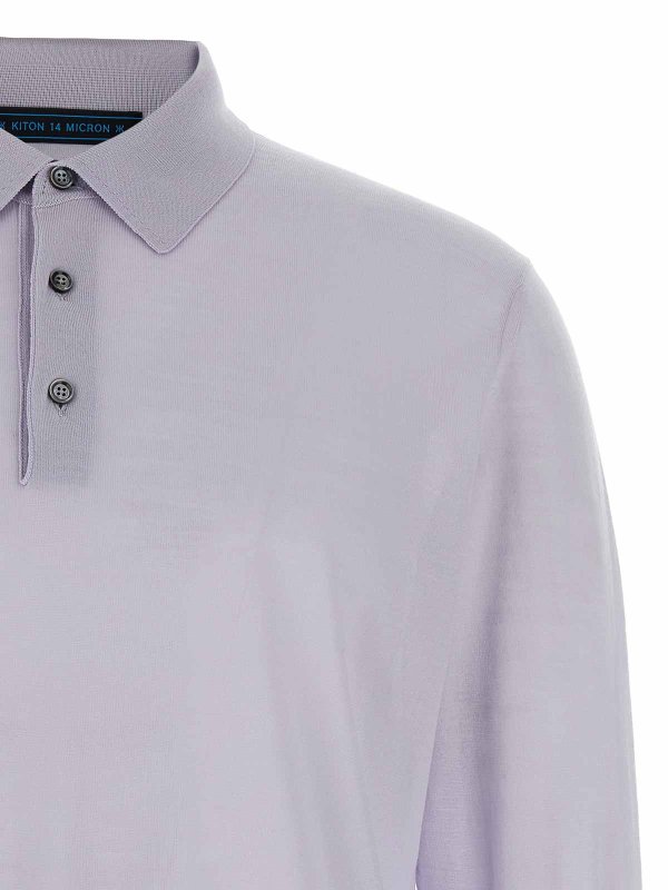 The Best Shops KITON: Poloshirts - Poloshirt - Hellblau