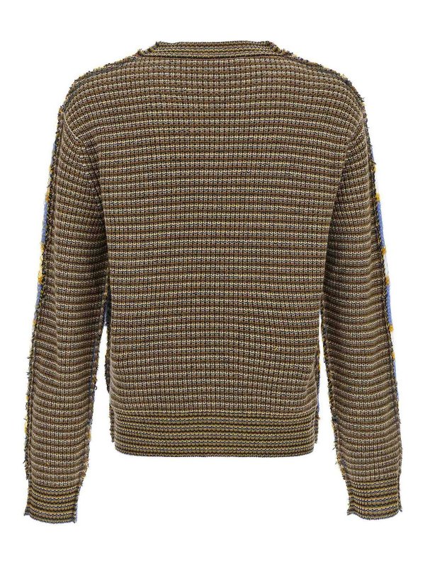 Marni: Strickpullover mit Rundhalsausschnitt online - Rundhalspullover - Bunt