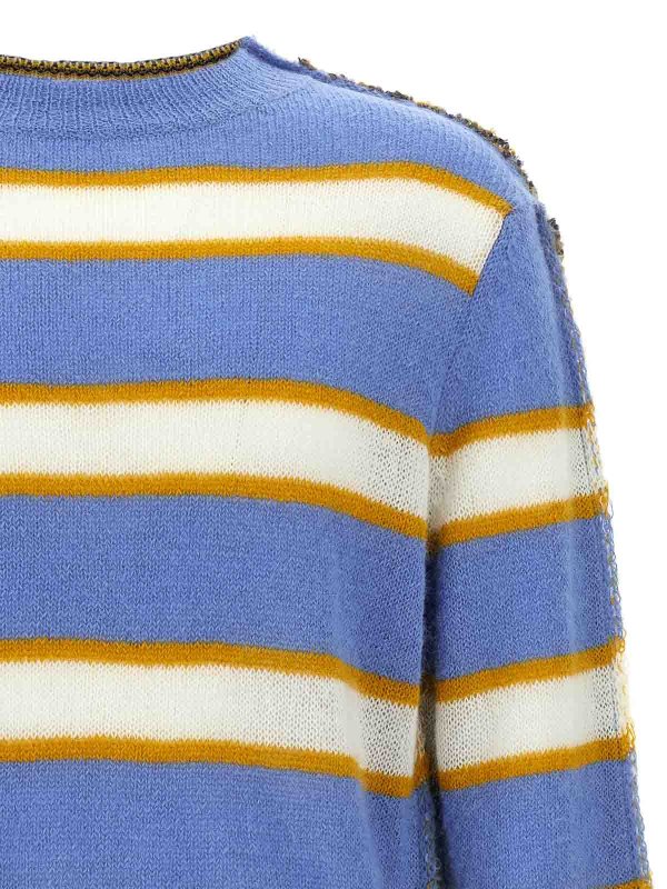 The Best Shops Marni: Strickpullover mit Rundhalsausschnitt - Rundhalspullover - Bunt