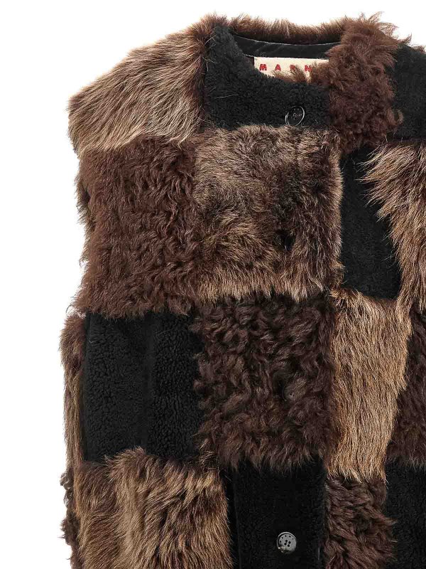 The Best Shops Marni: vests - Long Shearling Vest