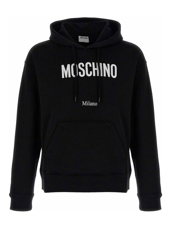 MOSCHINO: Sweatshirts & Sweaters - Logo Print Hoodie