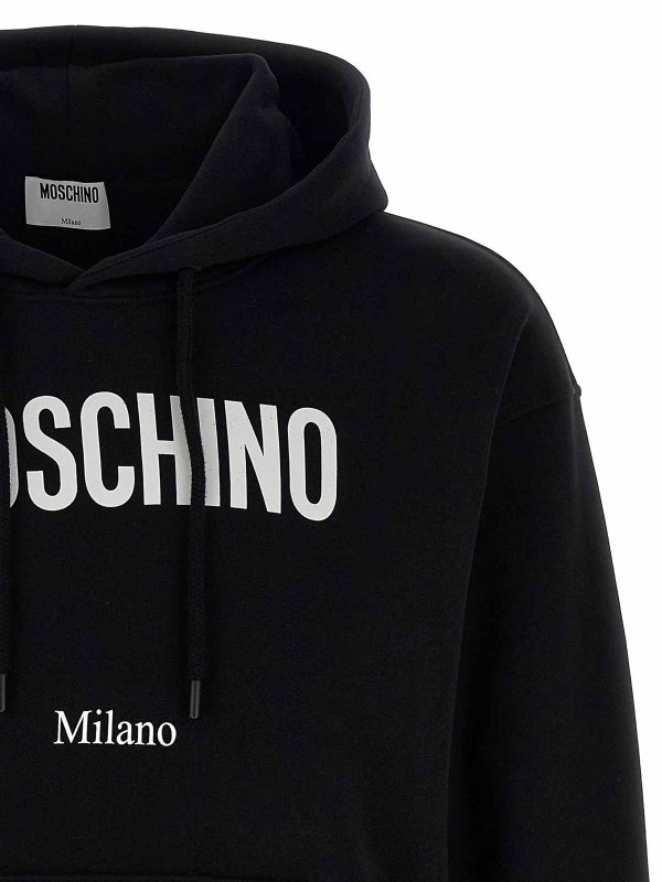 The Best Shops MOSCHINO: Sweatshirts & Sweaters - Logo Print Hoodie