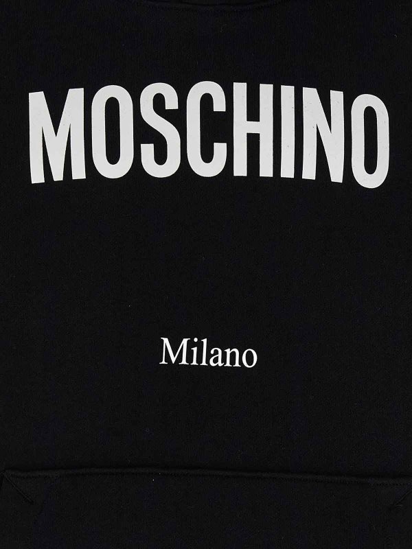 Logo Print Hoodie shop online: MOSCHINO