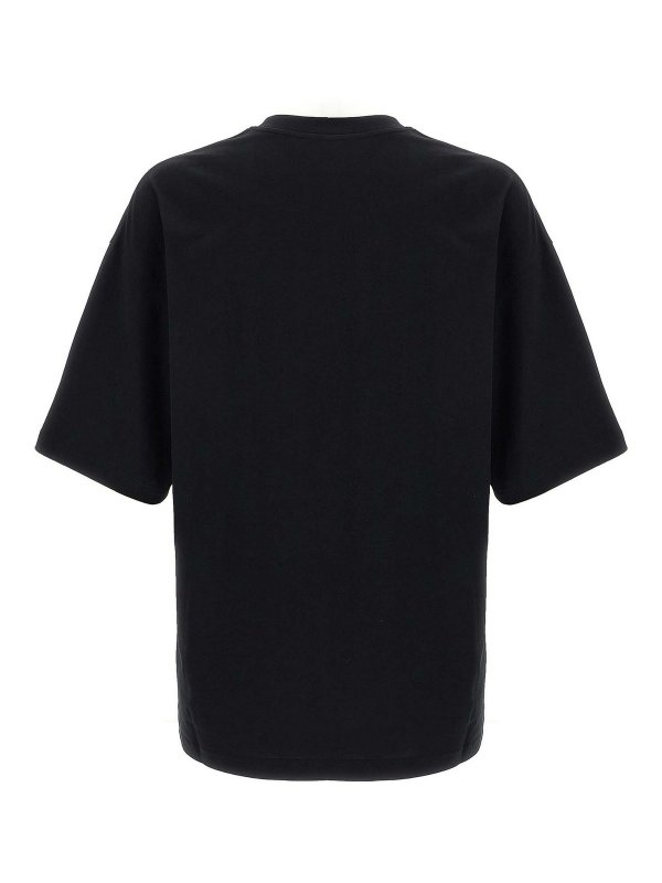 MOSCHINO: t-shirts online - Rhinestone logo t-shirt