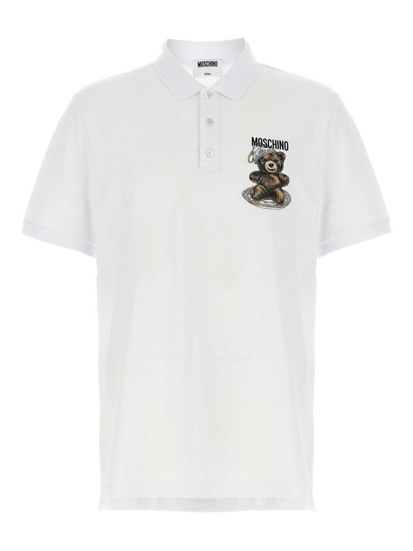 MOSCHINO: polo shirts - Press Polo Shirt