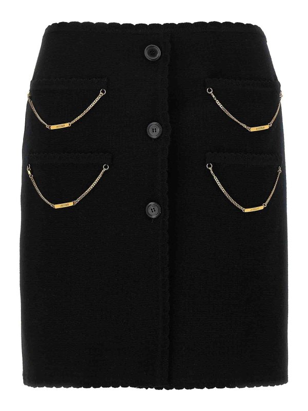 MOSCHINO: Knee length skirts & Midi - Chain Skirt