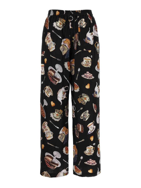 MOSCHINO: casual trousers online - Tea Time Print Pants