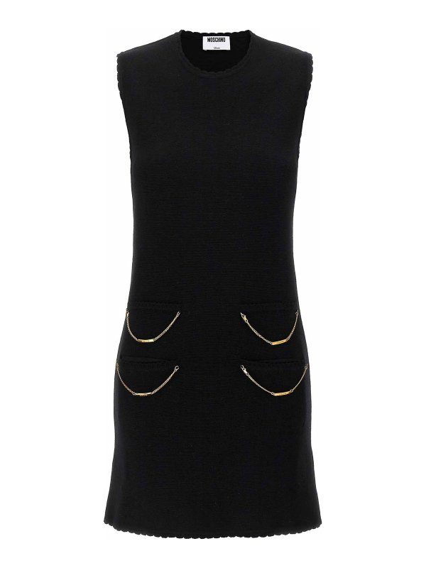 MOSCHINO: knee length dresses - Chain Dress