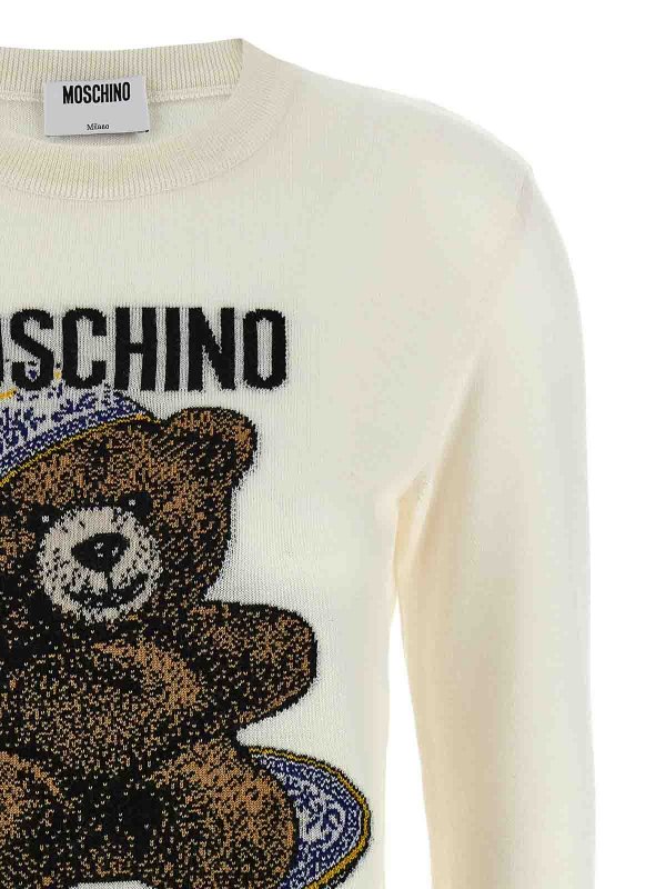 The Best Shops MOSCHINO: クルーネック - クルーネック - 白