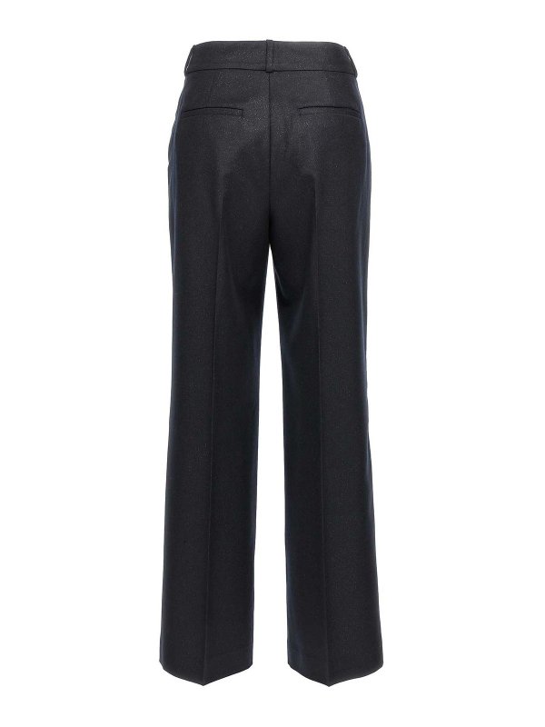 PESERICO: casual trousers online - Lurex Flannel Pants