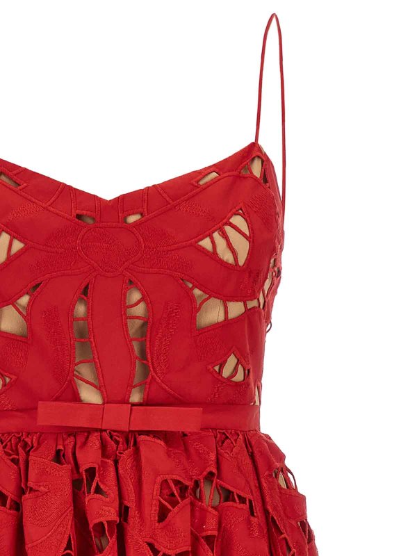 The Best Shops Self Portrait: Robe longueur genou - Robe Au Genou - Rouge