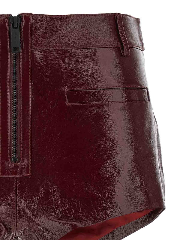 The Best Shops Self Portrait: トラウザーショーツ - ショートパンツ - ダークレッド