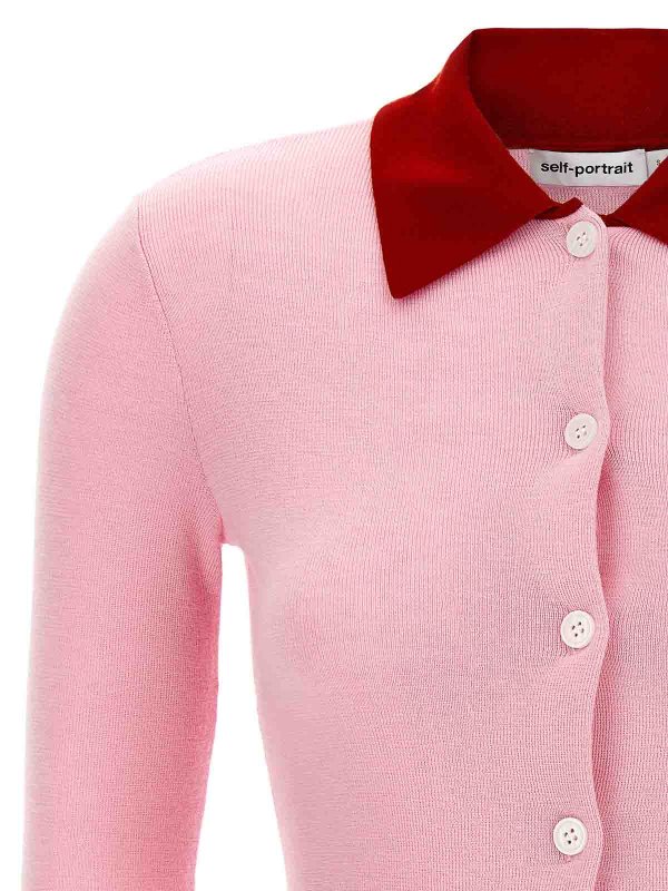 The Best Shops Self Portrait: Cardigans - Cardigan - Couleur Chair