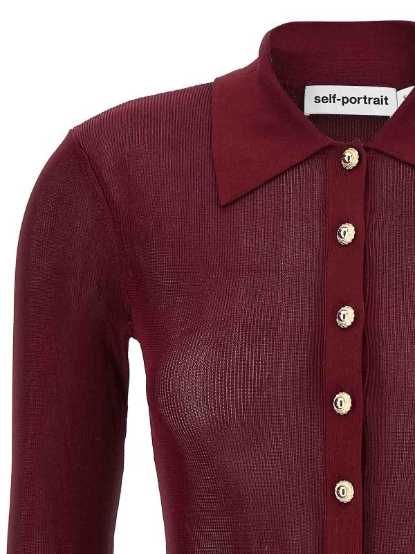 The Best Shops Self Portrait: ポロシャツ - ポロシャツ - ダークレッド