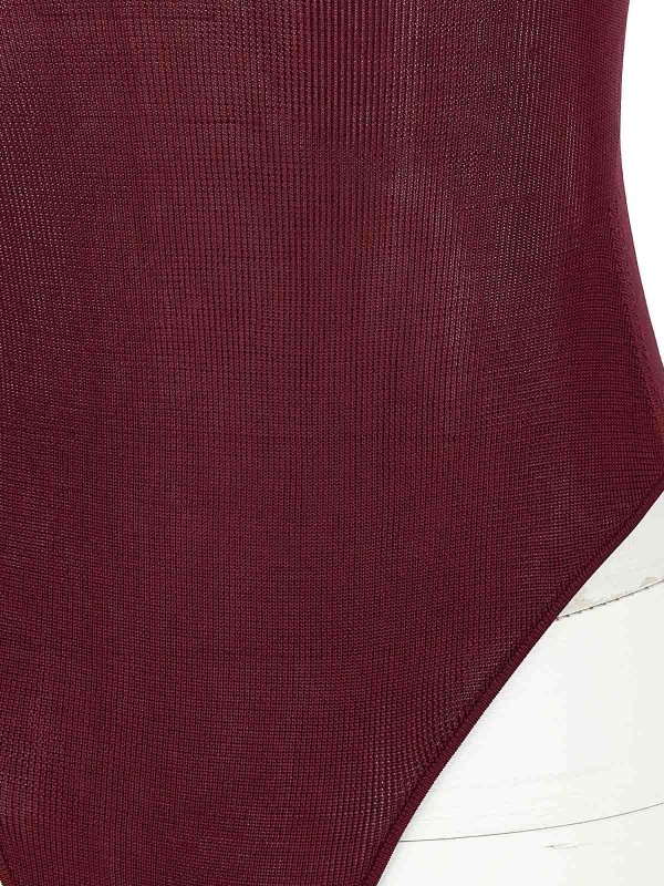 ポロシャツ - ダークレッド shop online: Self Portrait