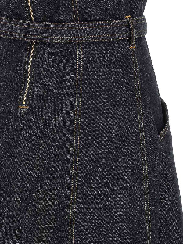 Vestido Midi - Azul shop online: Self Portrait