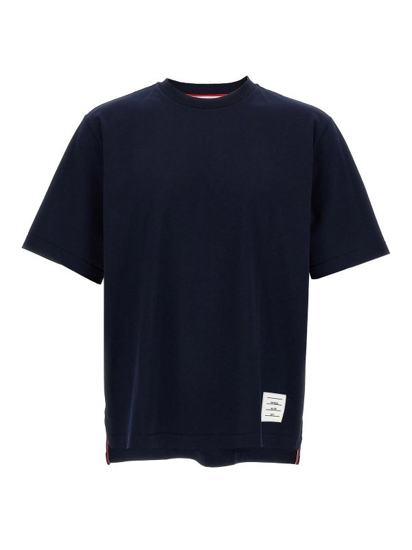 THOM BROWNE: T-shirts - T-Shirt - Bleu