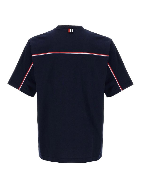 THOM BROWNE: T-shirts online - T-Shirt - Bleu