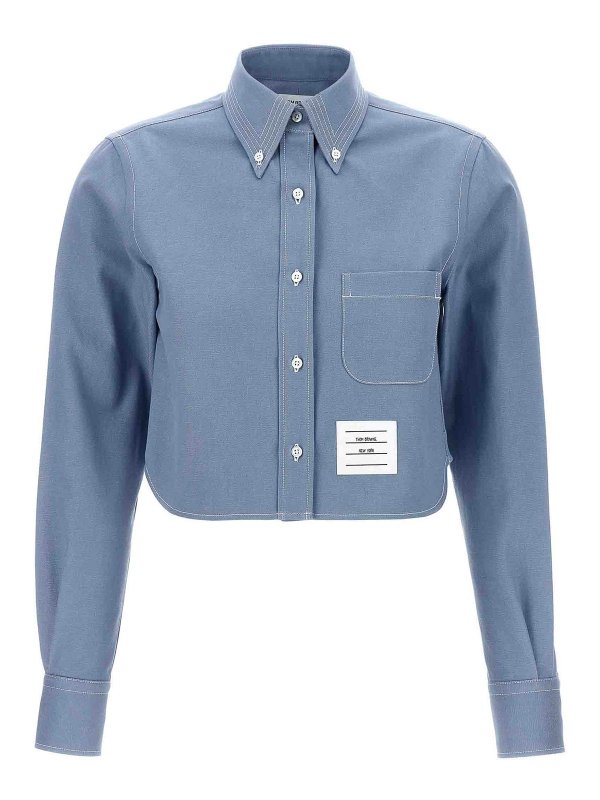 THOM BROWNE: shirts - Denim Shirt