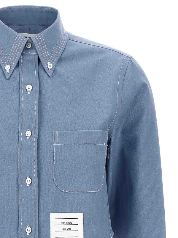 The Best Shops THOM BROWNE: shirts - Denim Shirt