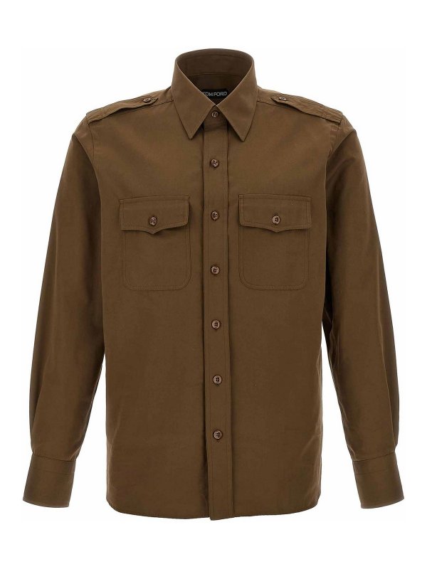 TOM FORD: shirts - Military Shirt