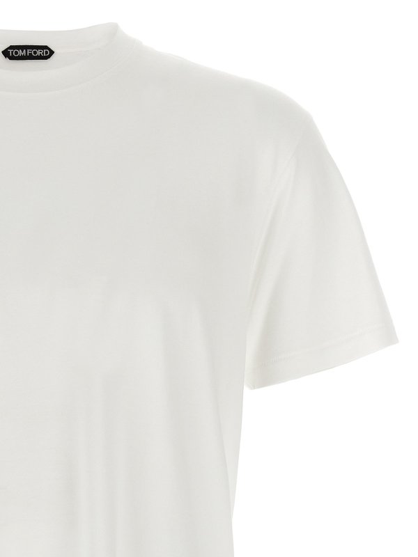 The Best Shops TOM FORD: t-shirts - Logo Embroidery T-Shirt
