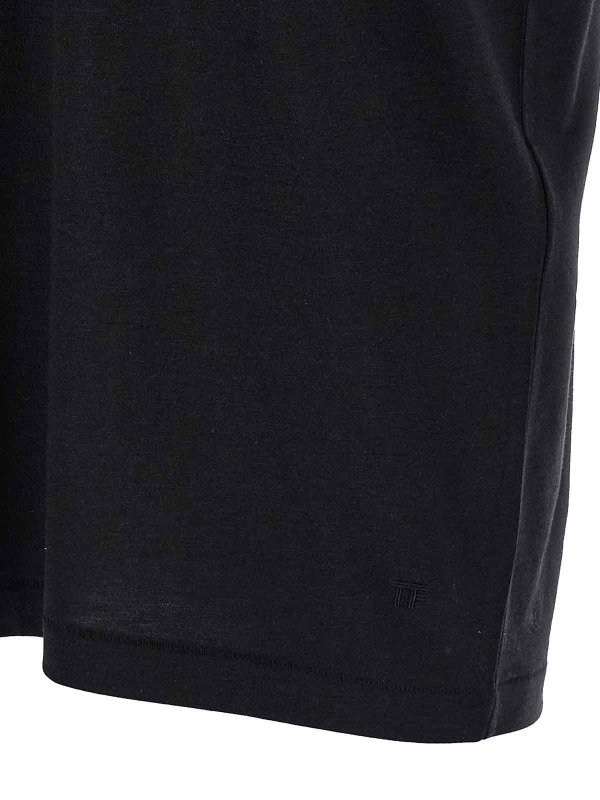 Logo Embroidery T-Shirt shop online: TOM FORD