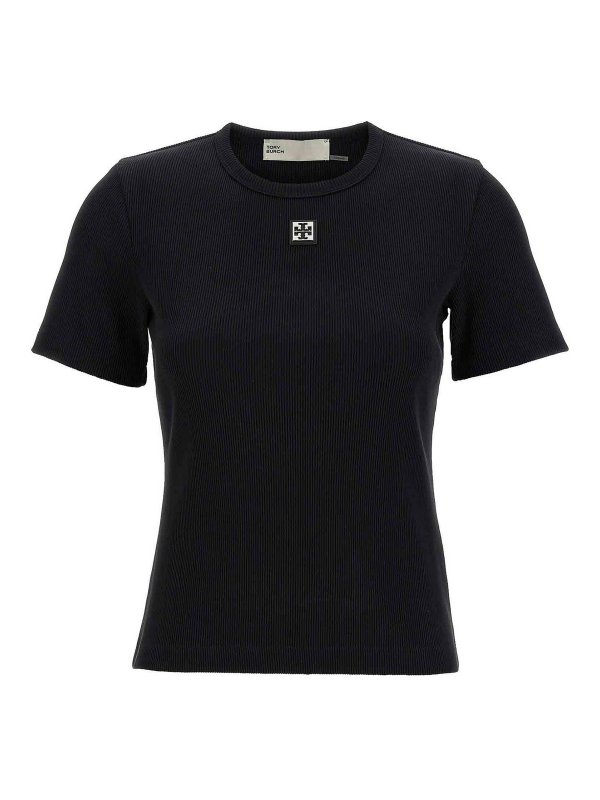 TORY BURCH: T-shirts - T-Shirt - Noir