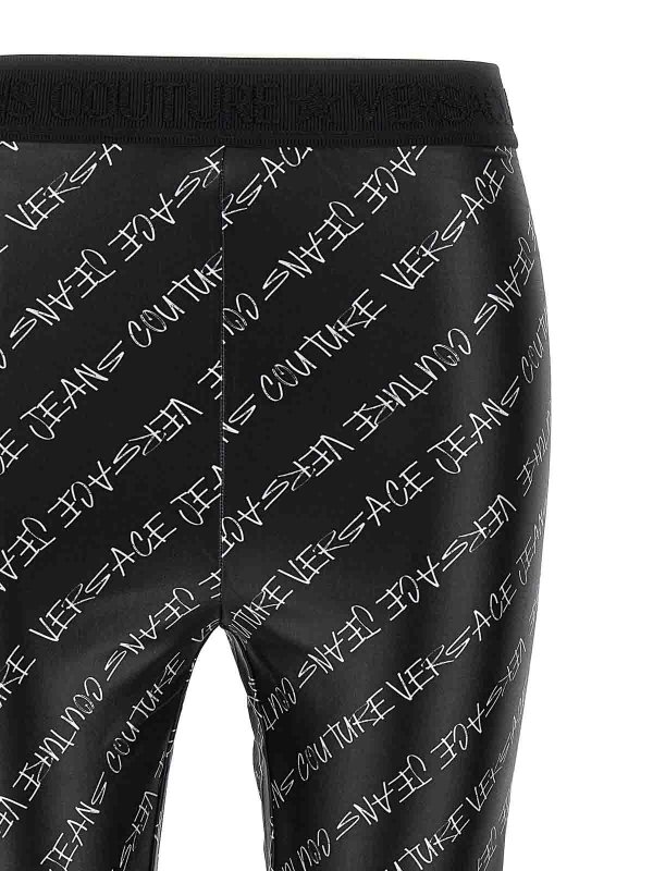 The Best Shops VERSACE JEANS: leggings - Leggings di stampa del logo