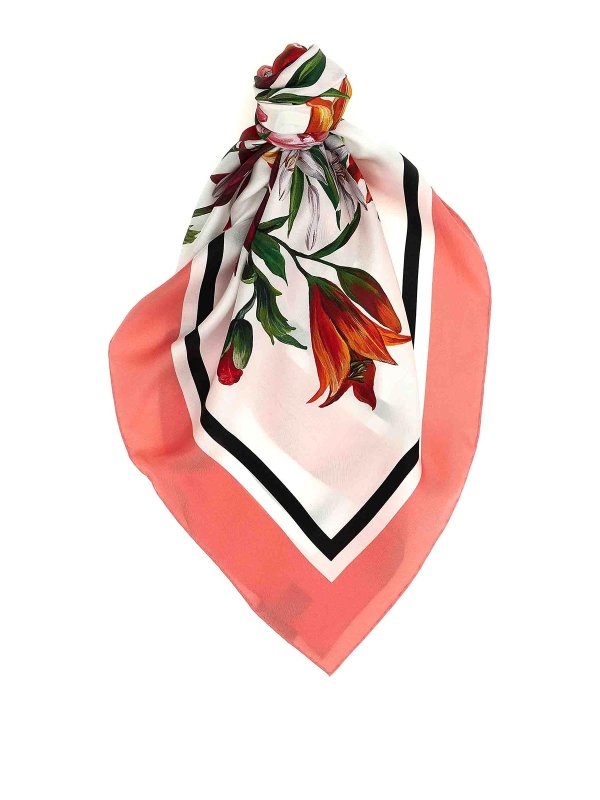 DOLCE & GABBANA: scarves - Floral Print Scarf