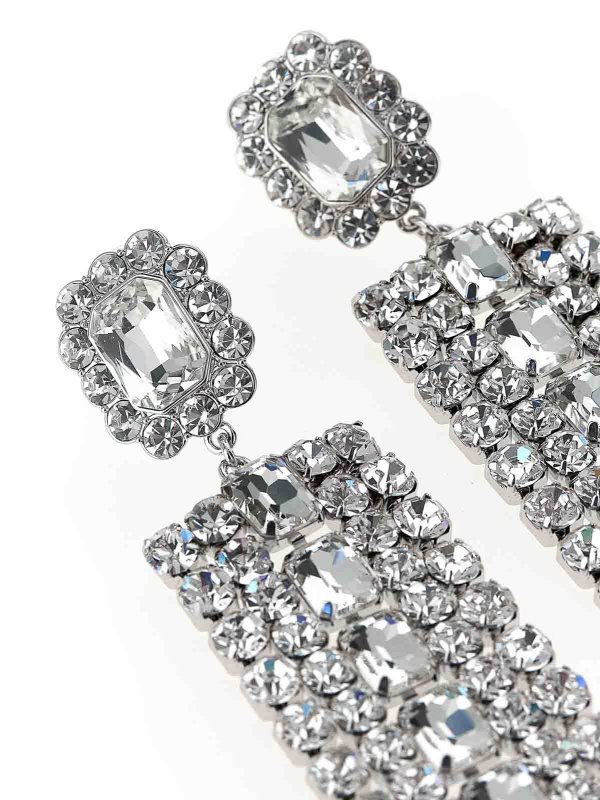 The Best Shops Self Portrait: Earrings - Multi Crystal Droplet Earrings