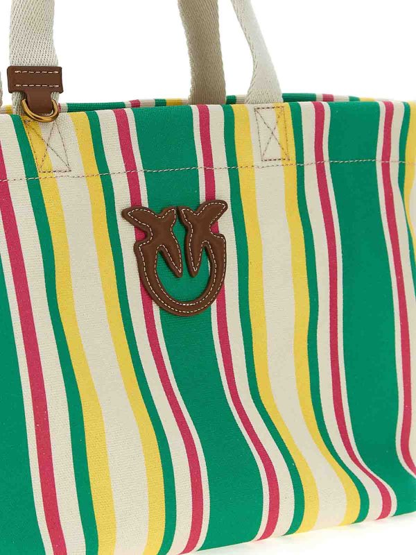 The Best Shops Pinko: totes bags - Shopping Medium Stripes