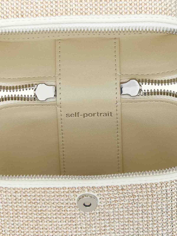 Self Portrait トートバッグ - 白 | PF25309CHCHAMPAGNE