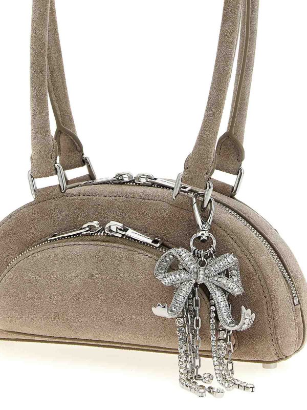 The Best Shops Self Portrait: shoulder bags - Suede Mini With Charm Shoulder Bag