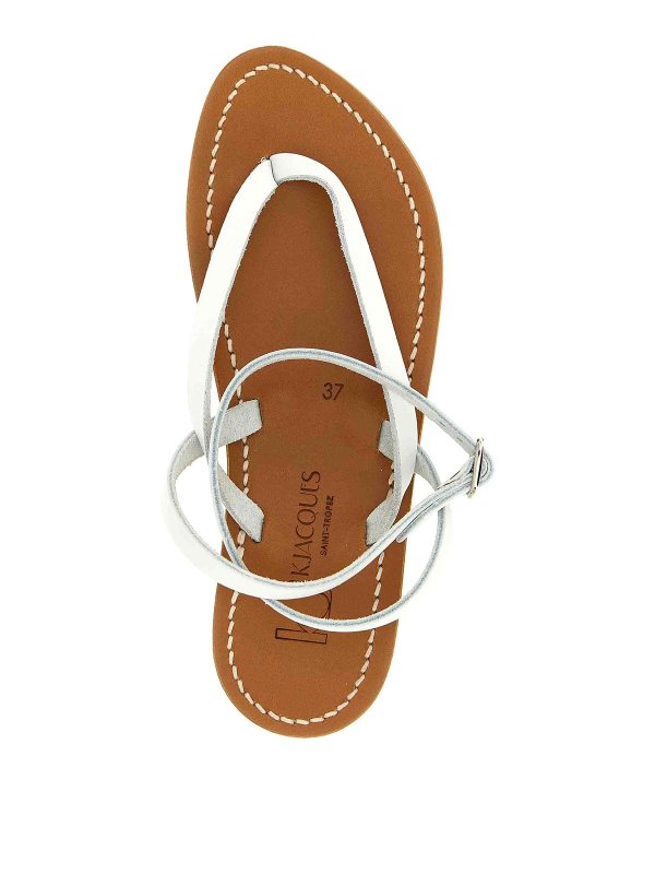 サンダル - 白 shop online: K JACQUES ST TROPEZ