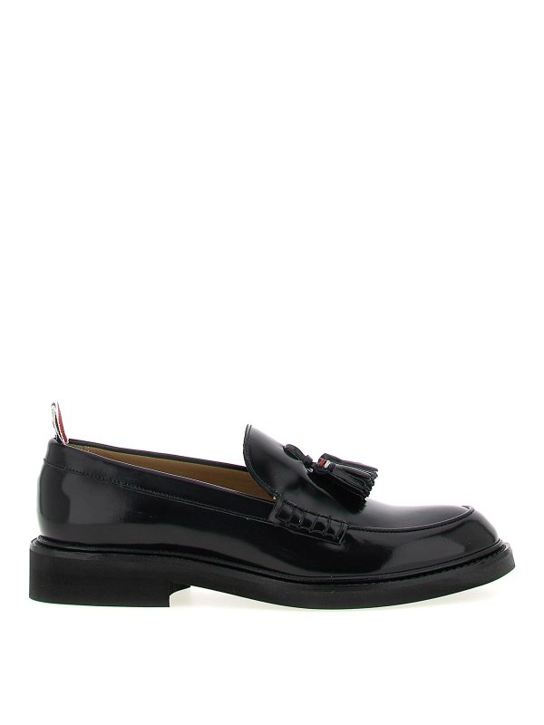 THOM BROWNE: Mocassins & Chaussures bateau - Mocassins - Noir
