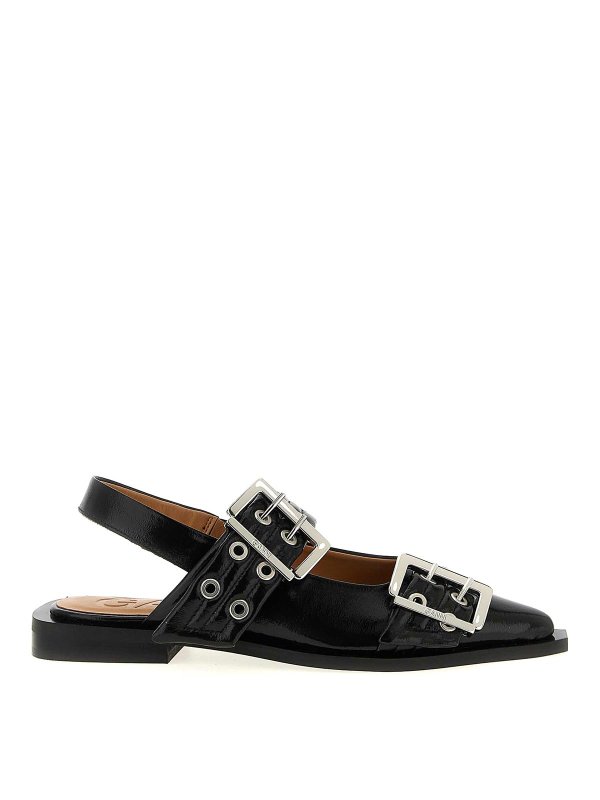 GANNI: Escarpins - Chaussures À Talon - Noir