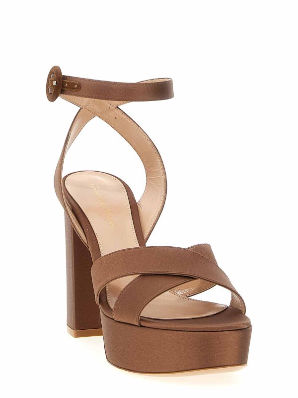 Gianvito Rossi: Sandales online - Sandales - Marron