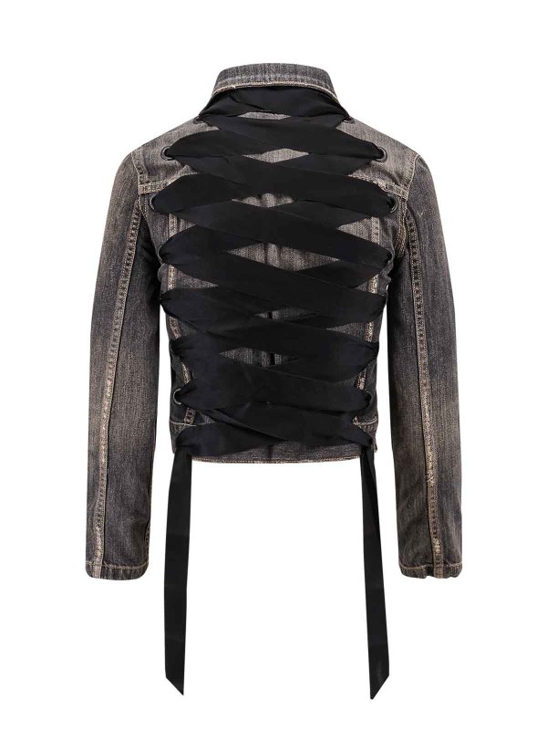 BALENCIAGA: デニムジャケット online - ブーツカットジーンズ - グレー