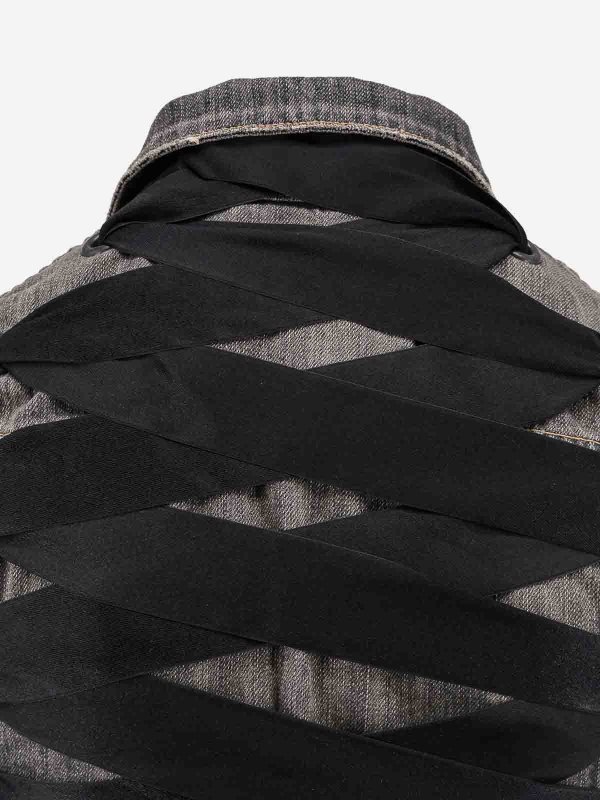 The Best Shops BALENCIAGA: デニムジャケット - ブーツカットジーンズ - グレー