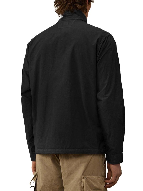 The Best Shops C.P. COMPANY: casual jackets - Flat nylon jacket with iconic logo detail