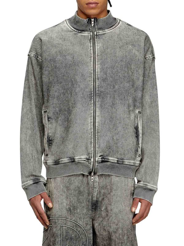 DIESEL: giacche blazer online - Giubbino/Felpa D-carly-s in Cotone Stretch