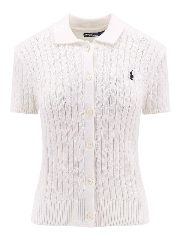 POLO RALPH LAUREN: cardigans - Cotton cardigan with contrast