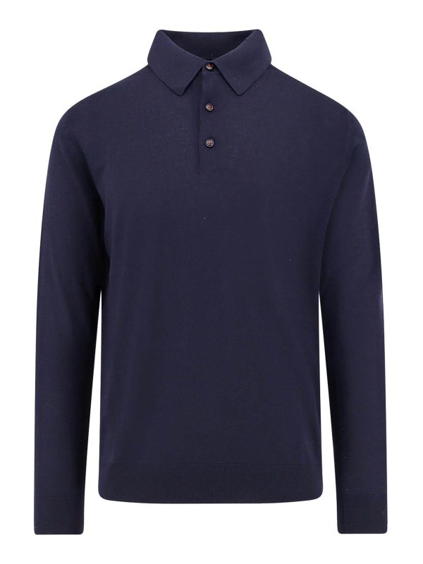 KITON: Poloshirts - Poloshirt - Blau