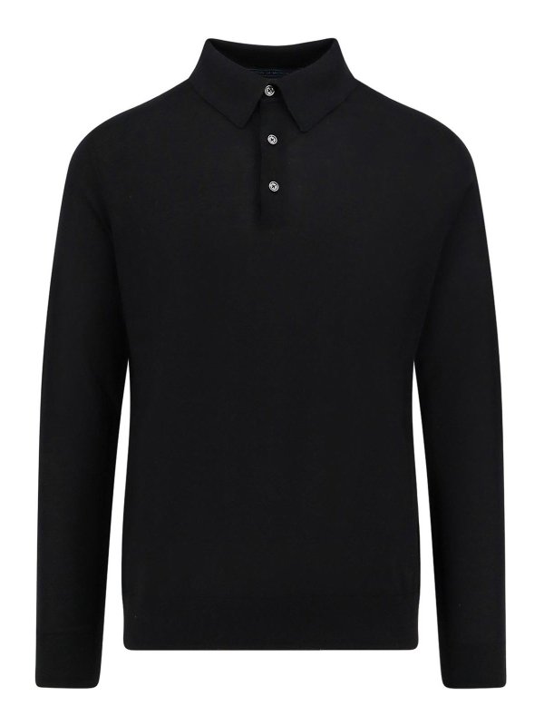 KITON: Polos - Polo - Negro