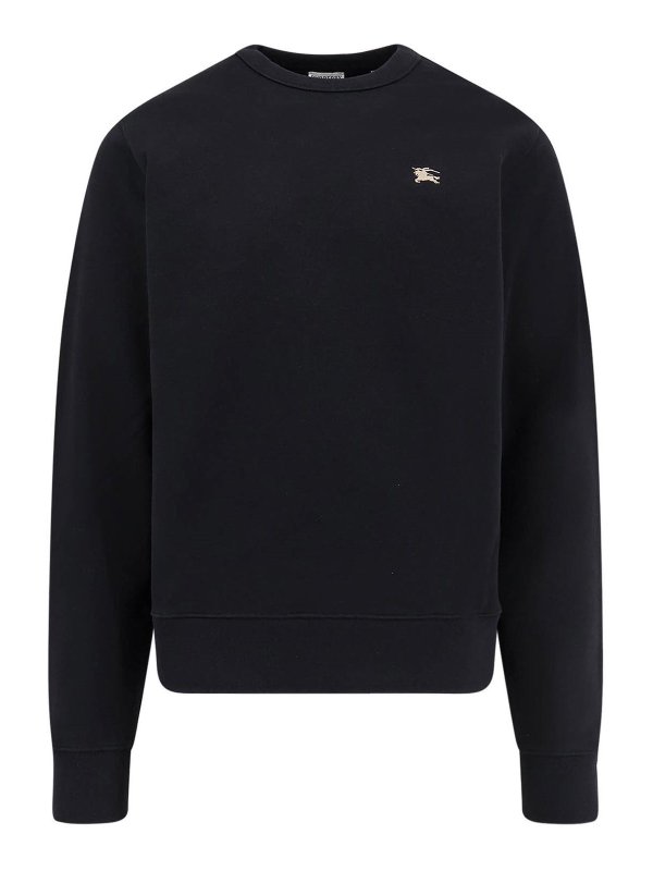 BURBERRY: Sweatshirts & Sweaters - Cotton sweatshirt with logo embroidery
