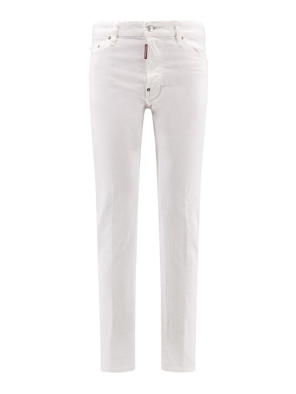 DSQUARED2: Jeans évasés - Jean Bootcut - Blanc