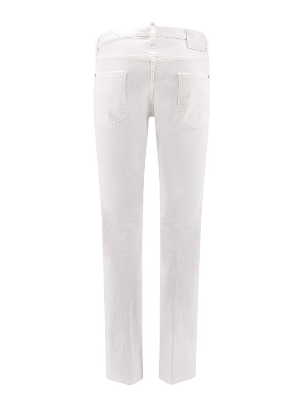 DSQUARED2: Jeans évasés online - Jean Bootcut - Blanc