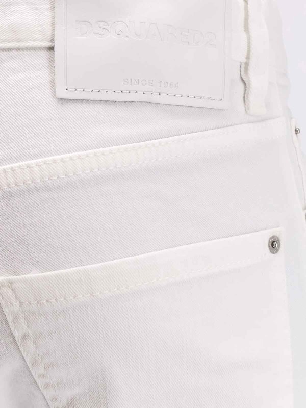 The Best Shops DSQUARED2: Jeans évasés - Jean Bootcut - Blanc