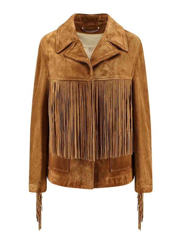 Golden Goose Olinda in suede jacket - Brown